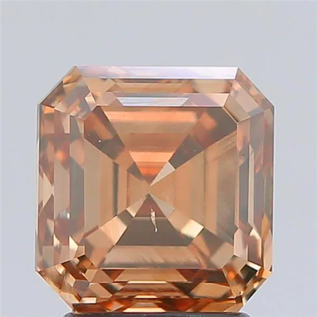 2.51ct Square emerald Natural Diamond(Colored Diamonds)