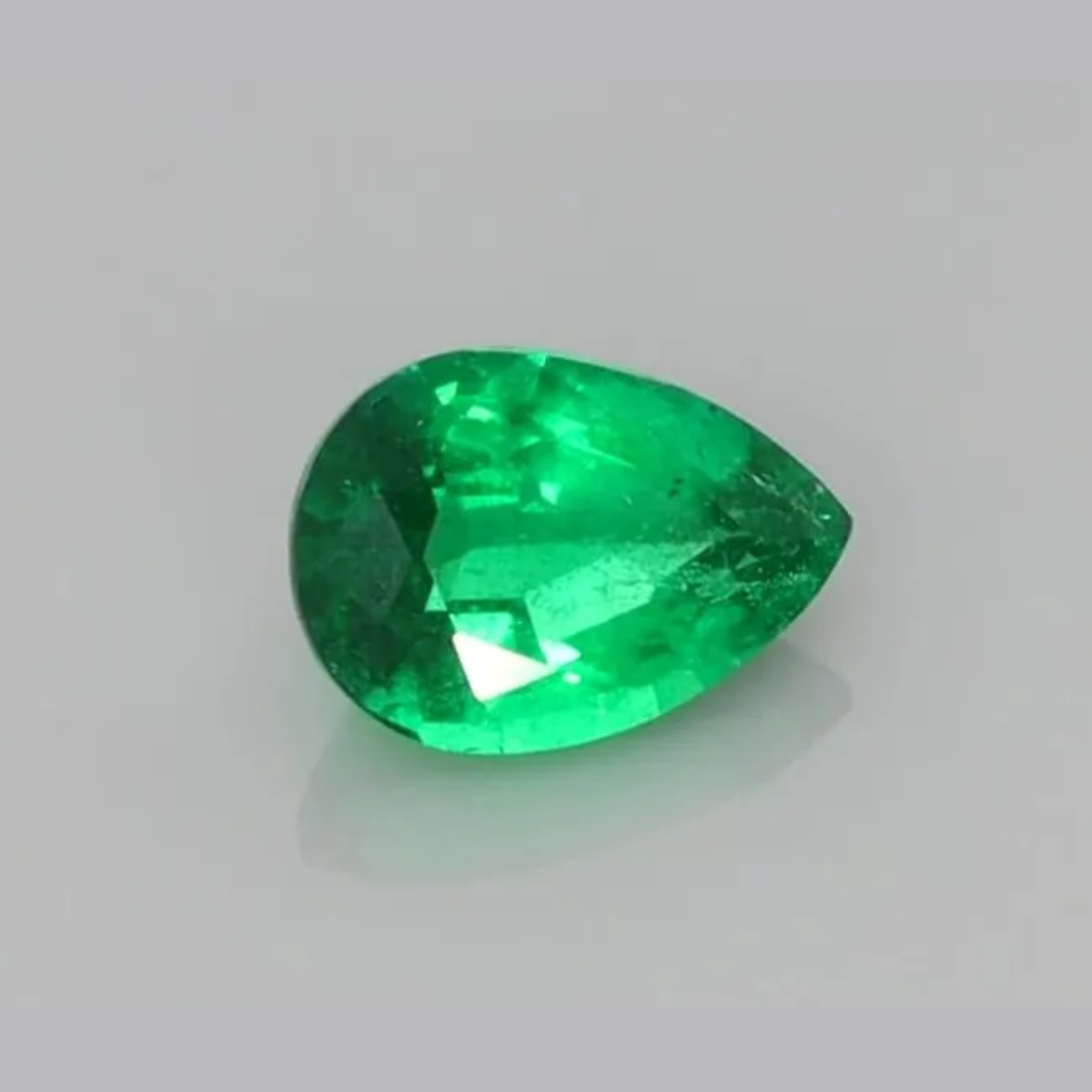 0.63ct Pear Natural Emerald (Colored Gemstones)