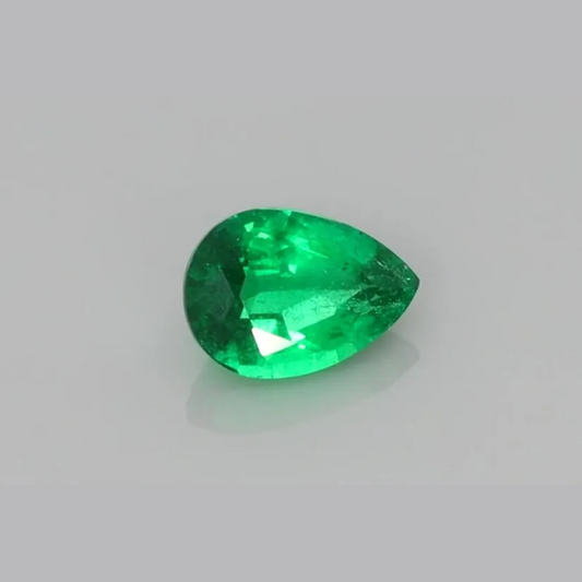 0.63ct Pear Natural Emerald(Colored Gemstones)